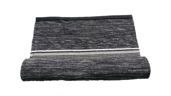 Cotton Handloom Yoga Mat ( Black ) - Dot Golis