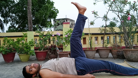 Asana for healing Inguinal Hernia